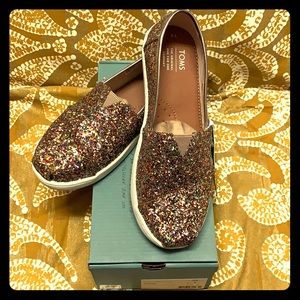 TOMS classic multi party glitter sz youth 4